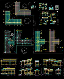  景观廊亭CAD施工图