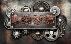 复古工业风机械齿轮KTV背景墙