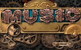 工业风机械齿轮KTV背景墙