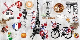 复古怀旧英伦风下午茶背景墙