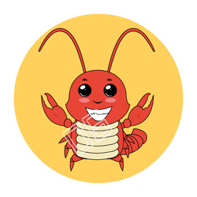 卡通小龙虾