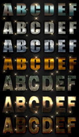 炫酷3d字体样式特效字立体字