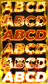 火焰字字体样式ps字体样式模板