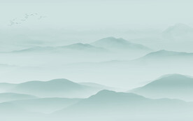 高清 意境中式山水 文件分层 