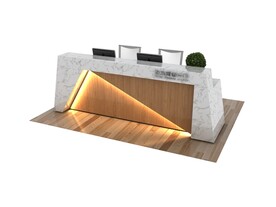 接待台3d模型