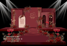 红色婚礼效果图