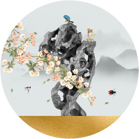 装饰画 晶瓷画 新中式