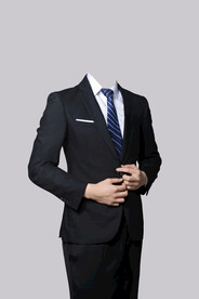 男士半身西装形象照