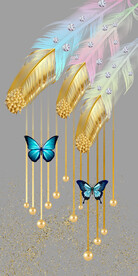 山水画 画芯 挂画 三联画 背