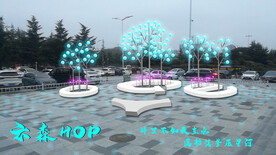 商场外广场景观亮化树灯