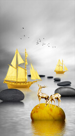 装饰画 晶瓷画 新中式