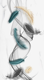 装饰画 晶瓷画 羽毛