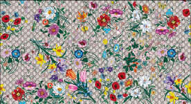 大牌花型 数码印花 矢量花