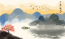 宁静致远装饰画