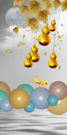 装饰画 晶瓷画 葫芦