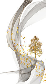 装饰画 晶瓷画 树