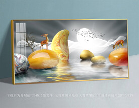 现代简约风景挂画