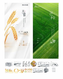 高端房地产 芒种 广告设计