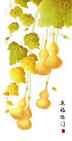 装饰画 晶瓷画 葫芦