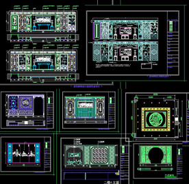 中式家具立面图纸