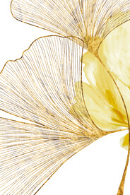 三联画 晶瓷画 杏叶