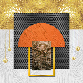 三联画 晶瓷画 抽象图