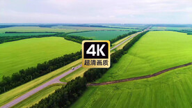 航拍高速公路上的汽车