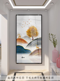 轻奢玄关装饰画