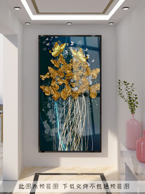 蝴蝶玄关装饰画