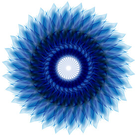 蓝色抽象圆形花纹