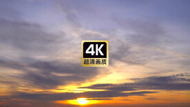 短视频素材夕阳在乌云间穿梭
