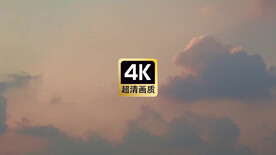 短视频素材晚霞天空中的红色云彩
