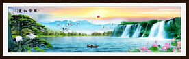 巨幅山水画