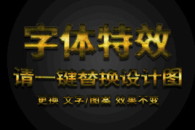 颓废黄金金属网格字体