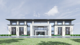 新中式售楼部 新中式展厅  