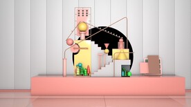 高端电商C4D场景搭建