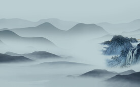 最新高档新款山水 文件分层 