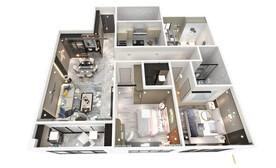 全屋衣柜效果立体图