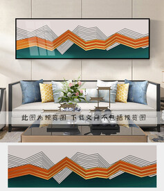 抽象线条装饰画