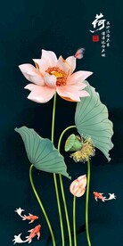 中式荷花玄关 