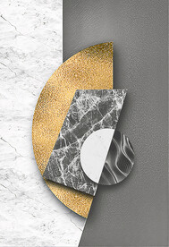 装饰画 晶瓷画 几何图