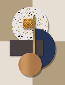 装饰画 晶瓷画 几何图