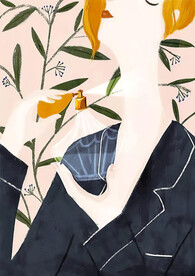 装饰画 三联画 抽象图