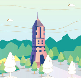 矢量插画北田共