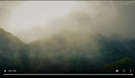 超清唯美白雾山视频素材