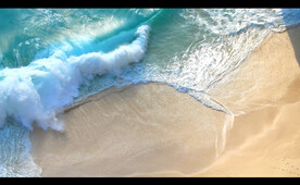 唯美高清海浪沙滩