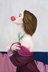 装饰画 晶瓷画 美女