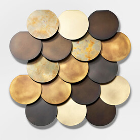 装饰画 晶瓷画 几何立体图