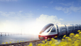 城市高铁地铁建设海报