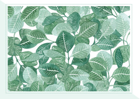 装饰画 晶瓷画 树叶